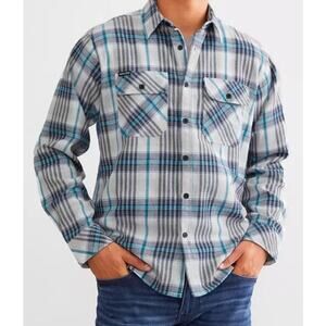 Howitzer Peacemaker Blue Flannel We The People Button Up Shirt US Mens M